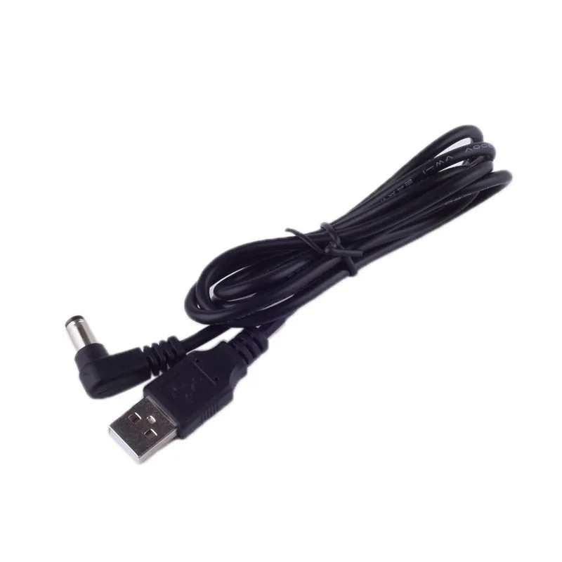 Разъем питания постоянного тока преобразователь USB в 5 5*2 мм/DC 5x2 Белый Черный L