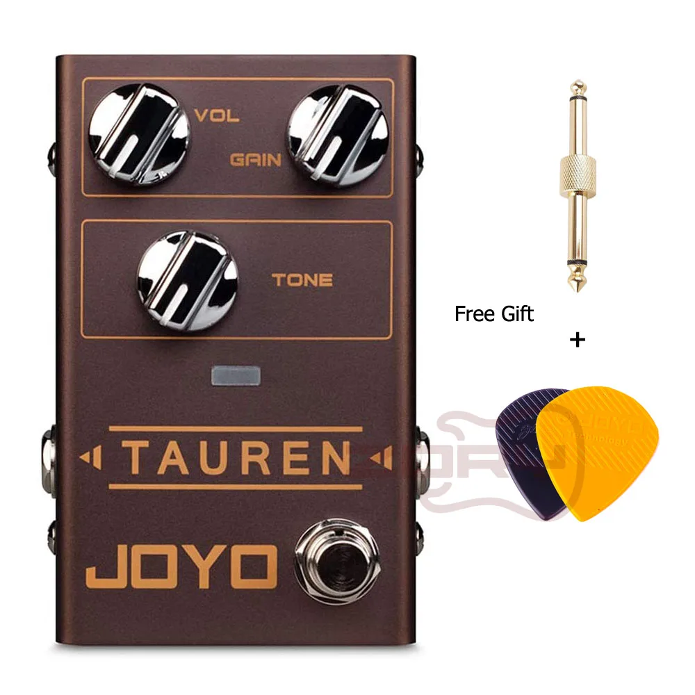 

JOYO R-01 Tauren Overdrive Guitar Pedal with GAIN Control Dynamic Overdrive Effect Pedal Guitar Accessories With Free Gift