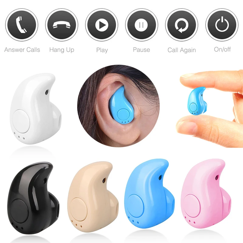 Newest Mini Wireless In-ear Earphone Hands Free Earphones Bluetooth-compatible Stereo Auriculares Earbuds Bass Headset