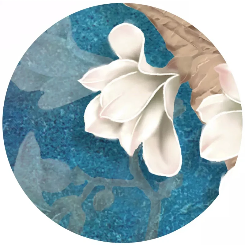 Custom-3D-Wall-Murals-Wallpaper-Nordic-Blue-Vintage-Hand-Painted-Flowers-Birds-Oil-Painting-Wall-Paper (3)