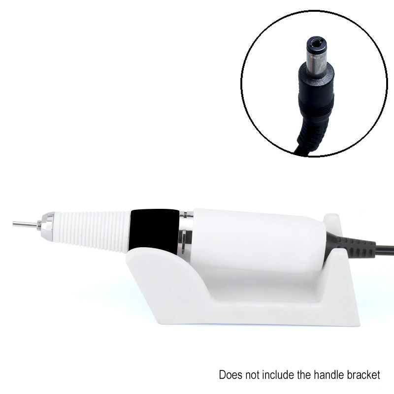 Billig 30000RPM Nagel Bohrer Griff Handstück Professionelle Elektrische DC stecker Zubehör Nail art Werkzeuge DC loch Universal Stift Bohrer Silber