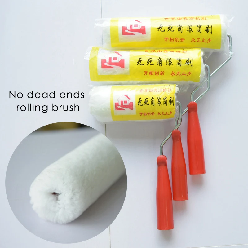 Мягкий клей пластиковая ручка роликовая щетка краска ролики красная стена набор