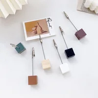 1pcs Retro Color Wood Photo Note Clip Mini Table Wooden Display Stand Holder for Memo Paper Desk Accessories Office School F891 1