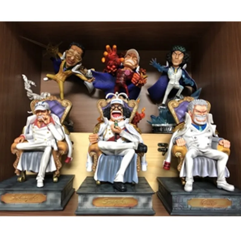 10" One Piece Statue Admiral of the Fleet Bust Sengoku Full-Length Portrait Human-Human Fruit GK Action Figure Toy BOX 25CM V591