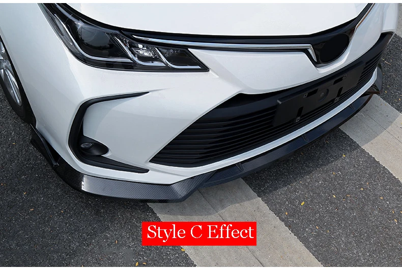 Для Toyota Corolla Hybrid Европейская версия передний бампер диффузор для губ защитная пластина спойлер комплект обшивки