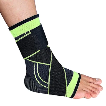 1Pc 3D Onder Druk Bandage Enkel Ondersteuning Pols Sport Gym Badminton Enkel Brace Protector Foot Strap Mouwen Riem Elastische