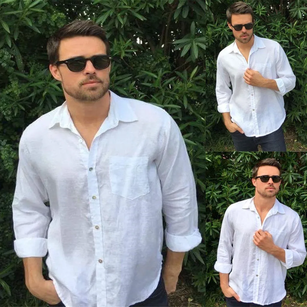 Мужская мода Camisa Masculina осень Горячая Распродажа длинный рукав сплошной цветной лацкан бизнес или Повседневная рубашка Топы Блузка Chemise A55