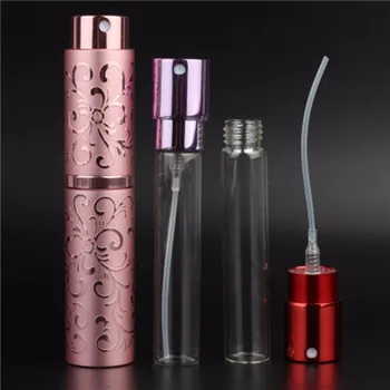 

10ml Rattan Pattern Can Be FilledWith Portable PerfumeBottle And Traveler Auminum Spray Atomizer Empty Perfume Bottle Box 1pcs