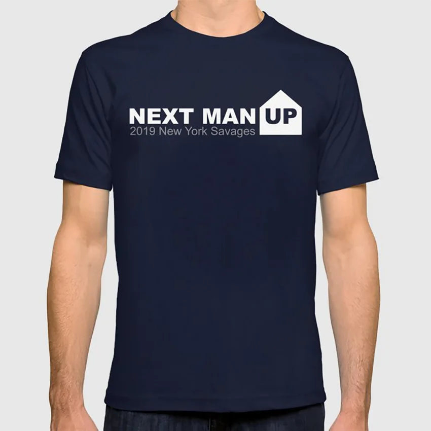 Next Man Up Футболка бейсбольная мотивация победители дикари