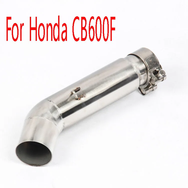 Для Honda CB600F CB 600F Hornet 2007-2013 Hornet 600 Slip-on глушитель для мотоцикла средняя Соединительная труба - Цвет: A