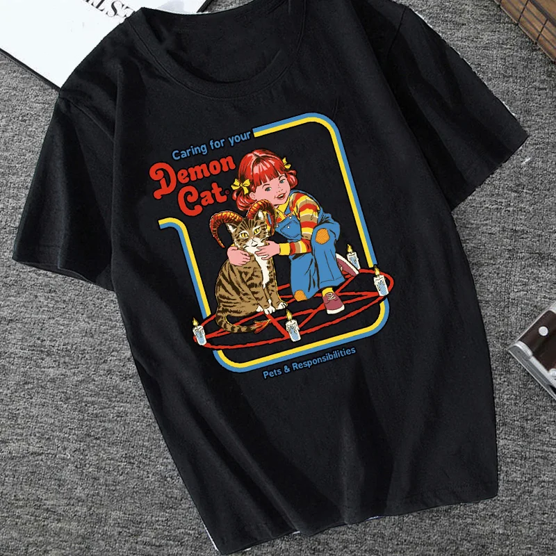 Сатана футболка для женщин Люцифер Морнингстар демон смерти страшный зл