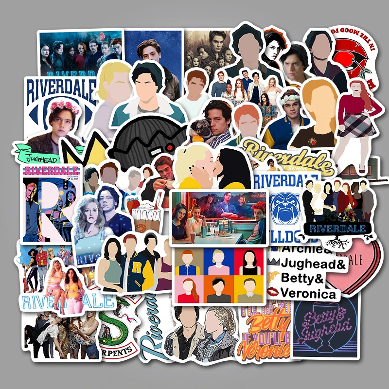 50pcs Riverdale tv show Funny Cool Stickers pack fans anime vintage paster scrapbooking diy sticker phone laptop waterproof
