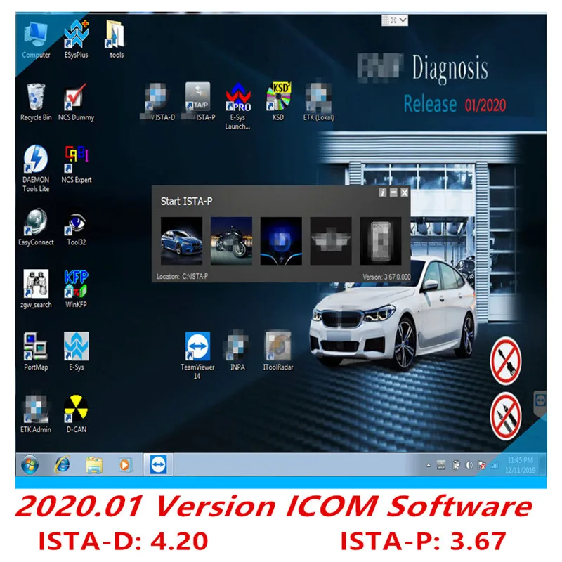 ICOM A2 b c программное обеспечение в 500GB HDD родное программное обеспечение для ICOM ISTA/D(4,20)& ISTA/P(3,67) ICOM Программное обеспечение