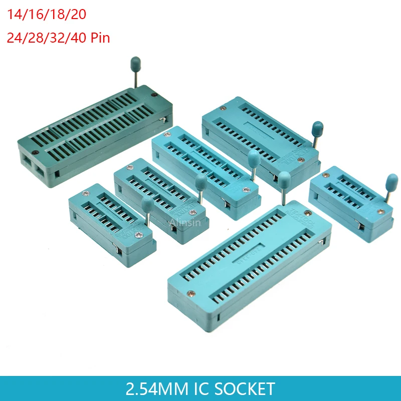 2 Zoccoli ZIF Per IC Test - Presa A 40 Pin Con Leva, Per Programmazione E Rimozione Chip - Foto 4