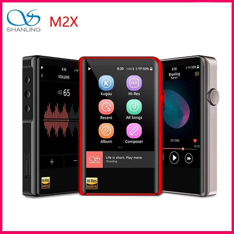 SHANLING M2X AK4490EN DSD256 32 бит/384 кГц двойной Bluetooth AptX LDAC порт able музыкальный плеер Hi Res