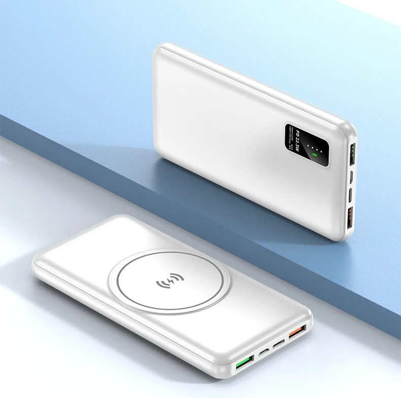 10000/20000mAh Power Bank Built in Cable 15W Magnetic Qi Wireless Charger for iPhone 12mini 12 pro max 22.5W Powerbank for Phone charmast