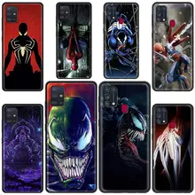 

Black TPU Phone Case For Samsung Galaxy M31 M30s M51 M31s M11 M32 M01 M12 Fitted Silicone Fundas Marvel My Hero SpiderMan