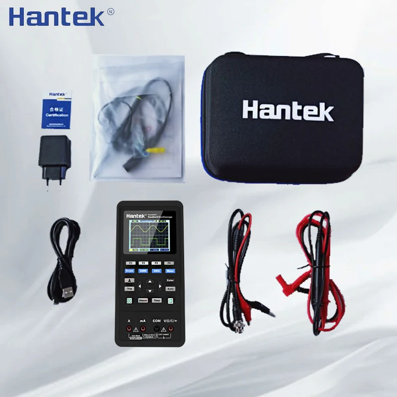 Hantek 2C42 2C72 2D42 2D72 цифровой осциллограф генератор сигналов мультиметр 3в1 Портативный USB 2 канала 40 МГц 70 МГц тестовый метр