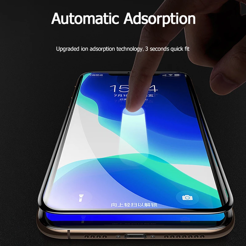 Benks AGC нано пленка Взрывозащищенная Ice Diamond VPRO закругленные края Защитная Для iPhone 11 Pro Max XR Защитная мягкая пленка