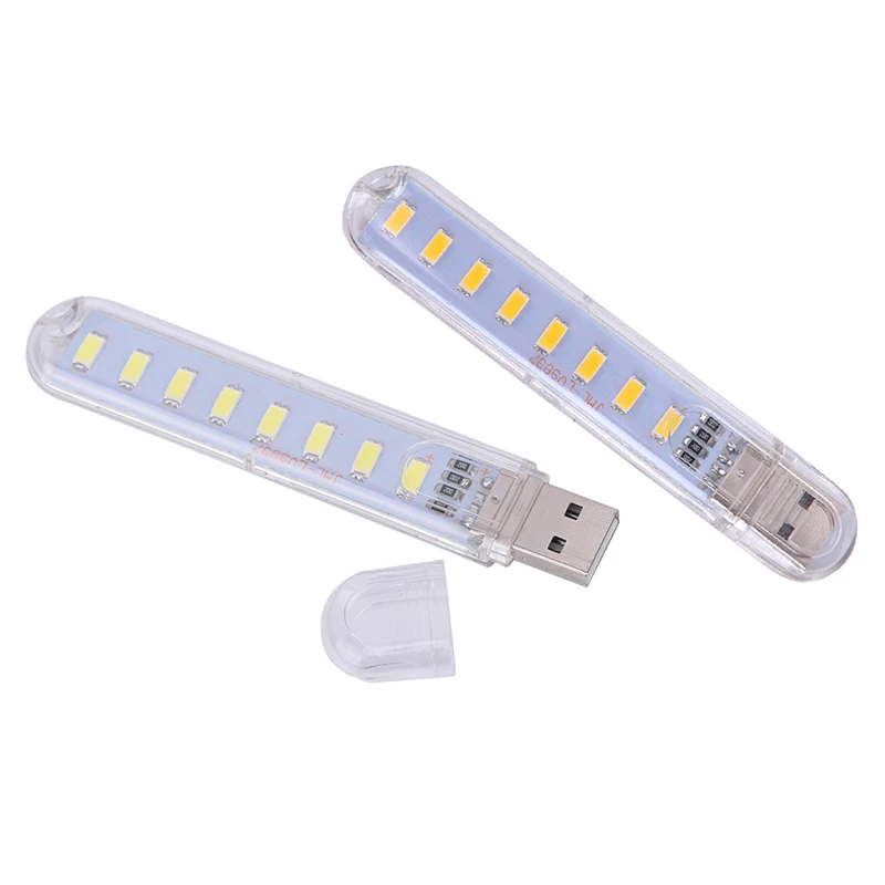 รูปสินค้า Mini USB พกพา โคมไฟ LED อ่านหนังสือ 8 ดวง