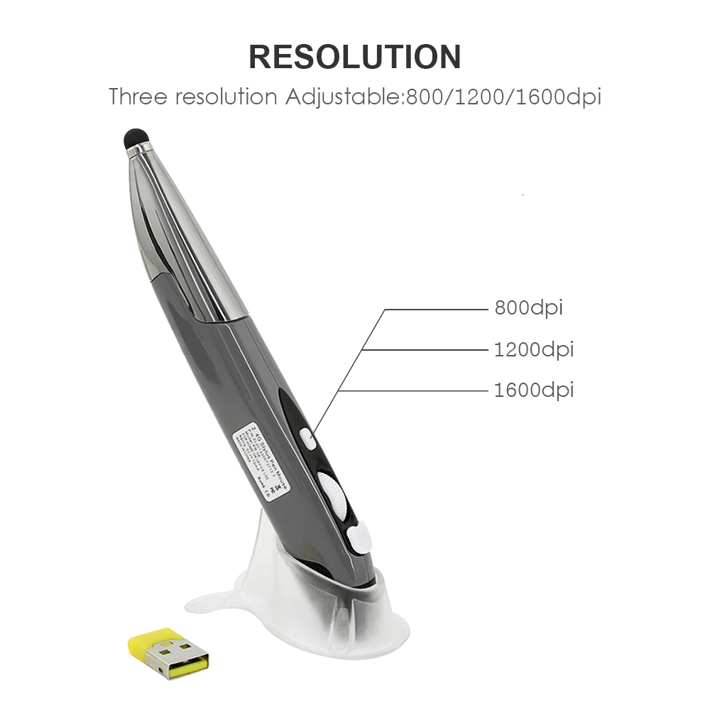 Pen Mouse with Touch Stylus Pen