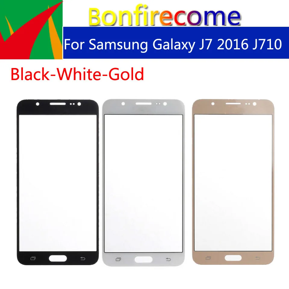 10 шт./партия для Samsung Galaxy J7 2016 J710 J710F J710FN J710M J710MN J710H сенсорный экран внешнее стекло
