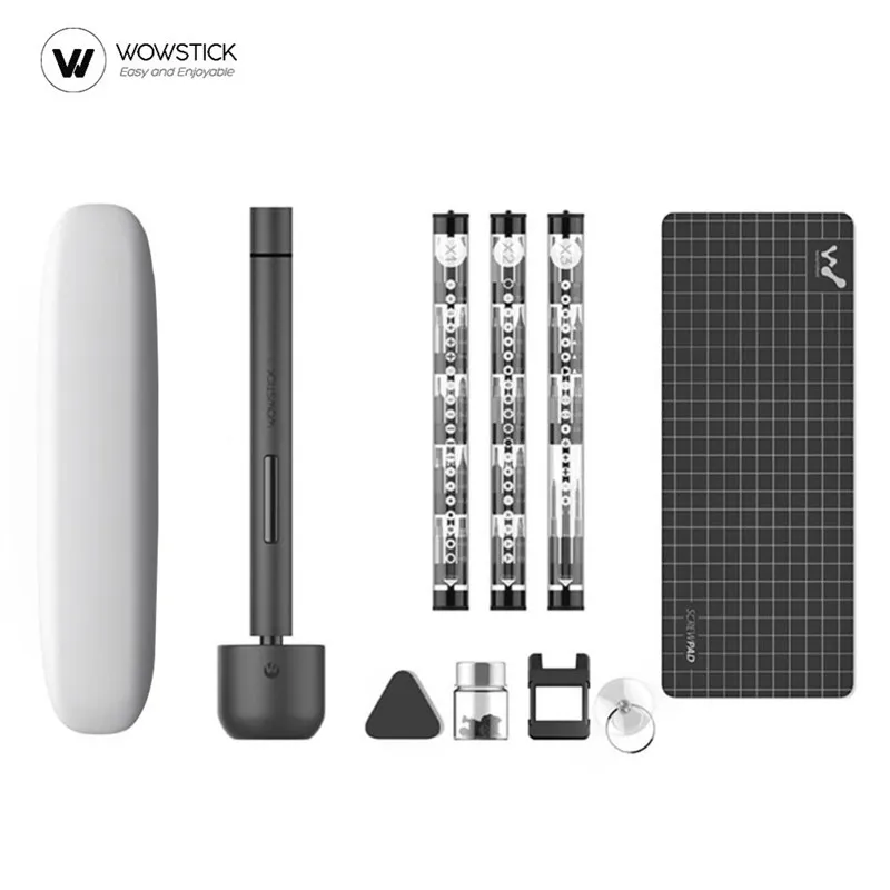 Wowstick 1F+ мини электрическая отвертка перезаряжаемая Беспроводная шуруповерт с светодиодный светильник литиевая батарея