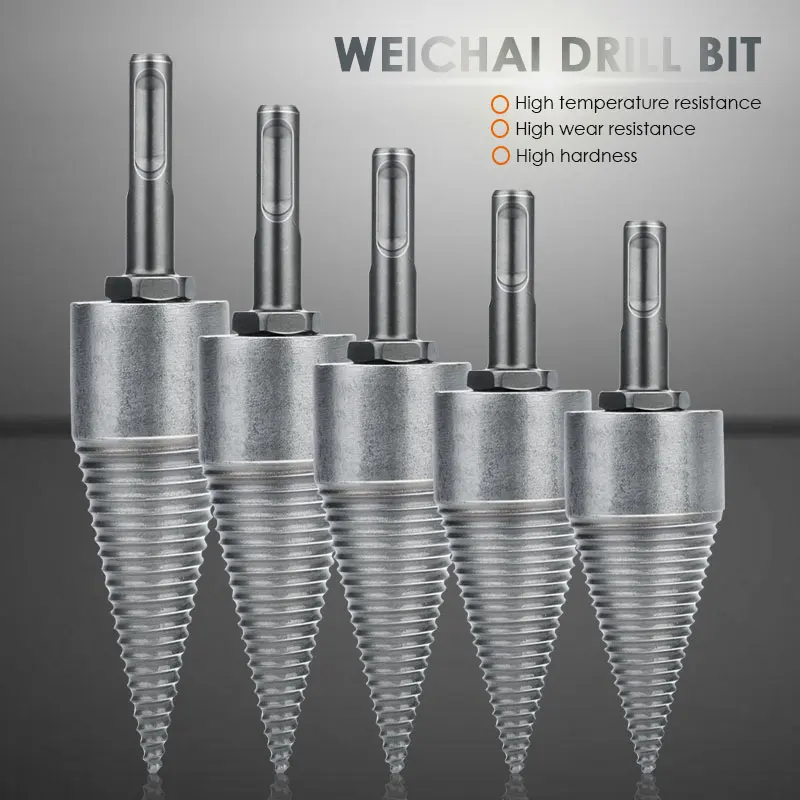 

Metal Durable Spiral Drill Mining Tool Black Ground Drill Electric Hammer Drill
