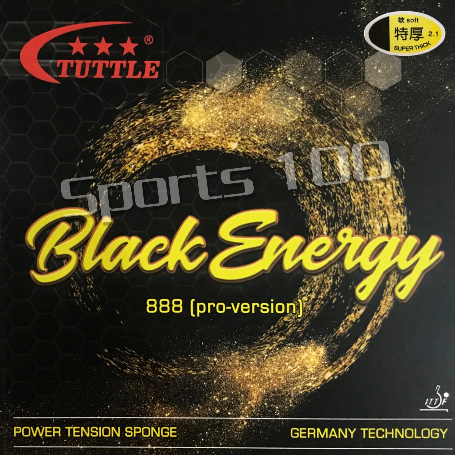 Tuttle Black Energy 888 Германия торт Губка 40+ Настольный теннис Резина с губкой