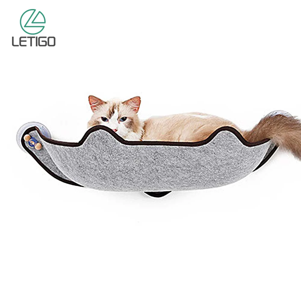 

Cat Window Perch Hanging Cat Bed Cat Hammock Window Seat with Suction Cups Space Saving for Cats Pet Resting Seat