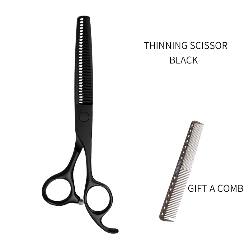 Thinning Scissor Профессиональные 6 дюймовые ножницы для стрижки волос, парикмахерские ножницы, прямые филировочные ножницы, парикмахерские принадлежности, набор салонных инструментов - Цвет: Thinning Scissor