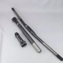 Большое количество углеродное волокно для горного велосипеда, руль для горного велосипеда, набор из трех предметов, прямой в yan ba, подставка для трубок, гусь