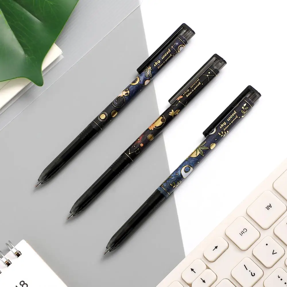 JIANWU 3 шт./компл. креативный мультфильм ретро растительный дизайн пресс гелевая