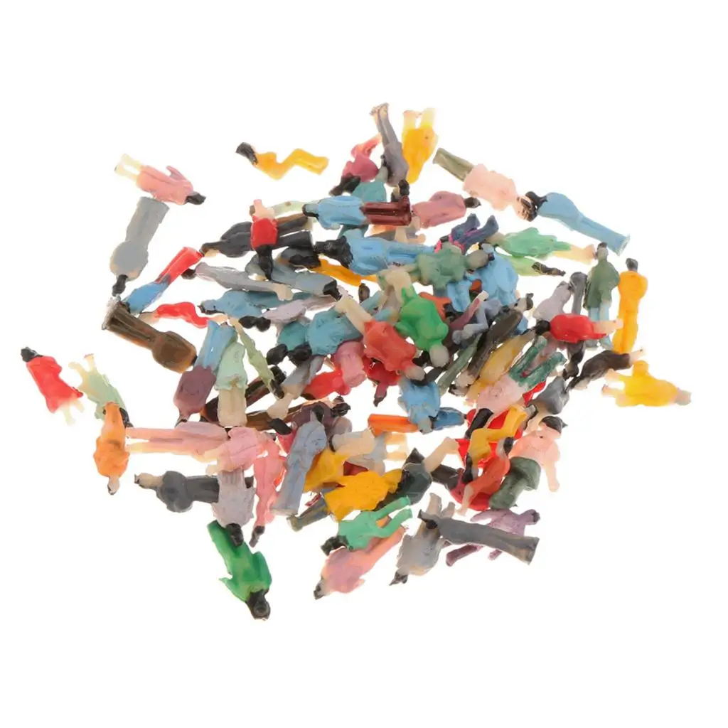 100 Pieces Tiny People Figures Train Park Street LANDSCAPE LAYOUT 1:50-1:300