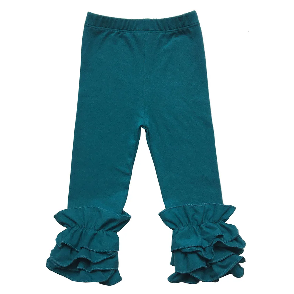 Baby Girls Triple Ruffle Knit Pants Leggings Fall Boutique Layer Ruffle Leggings,Girls Icing Tight Leggings