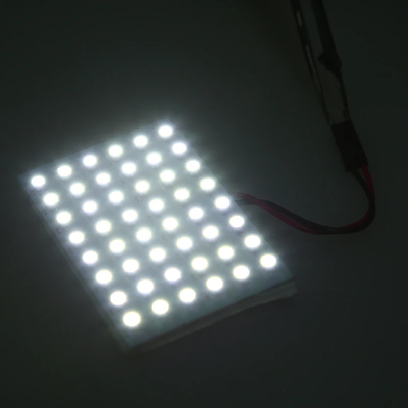 Светодиодный светильник posbay T10 12/24/36/48smd белый для салона автомобиля чтения карты s
