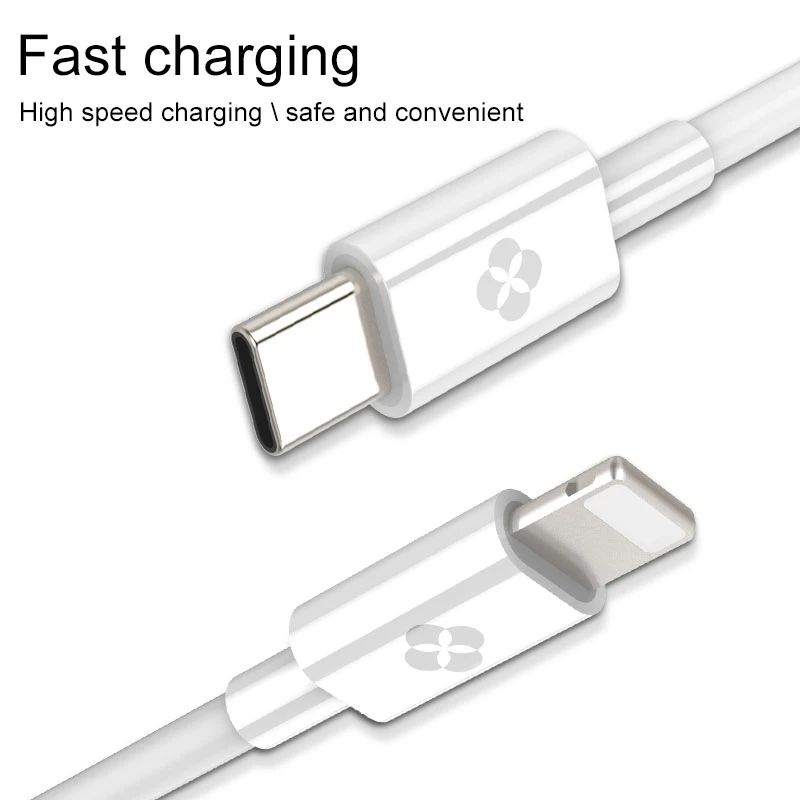 TOTUDESIGN 1,2 м PC+ TPE DC 5V 2.4A USB-C/Тип с разъемами типа C и разъемом 8 Pin, Snyc кабель для зарядки