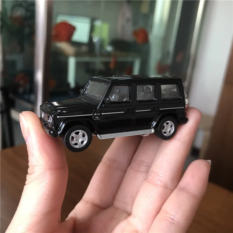Коллекционные игрушки для детей из сплава, спортивные статические модели автомобилей, супер автомобиль, подарок для мальчика 1: 64 G55 AMG 7 см, внедорожник
