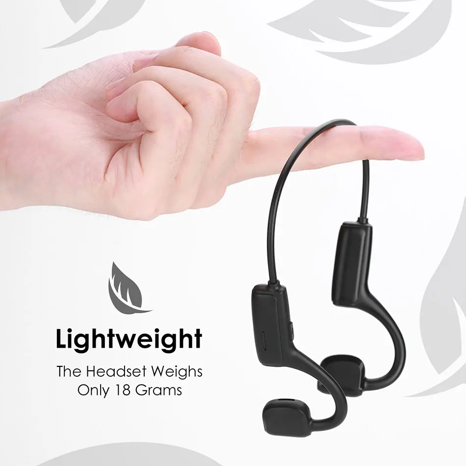 2020 New Bone Conduction Headset G1 Bluetooth 5 1 Open Ear Sports Headphones with Mic Handsfree Calling for iPhone Samsung