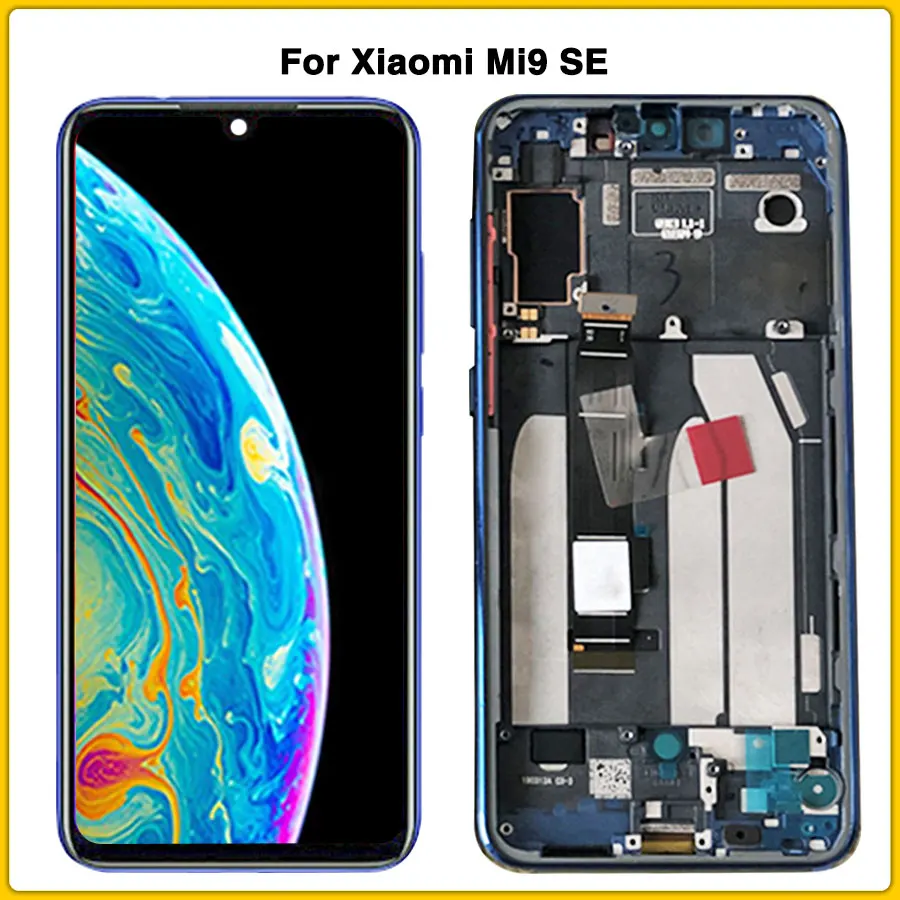 AMOLED для mi 9se C lcd сенсорная панель для Xiao mi 9 SE ЖК-дисплей кодирующий преобразователь сенсорного экрана в сборе запасные части