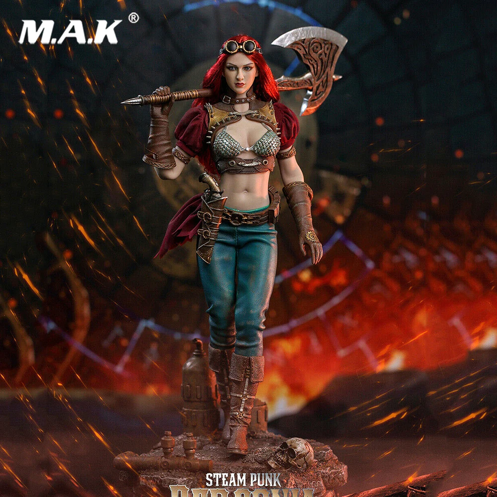 

New in stock TBLeague PL2019-140A 1/6 Steam Punk Red Sonja Figure Model No Base Seamless Body full set figure doll