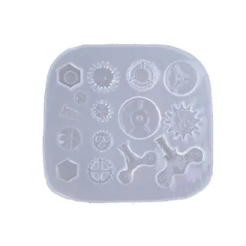 

DIY Steam Gear Screw Epoxy Resin Mold Industrial Age Pendant Mold Jewelry Making AXYD