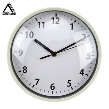 

MAX HOME Round Wall Clock Living Room Needle Wall Clock Modern Home Decor Silent Night Lights Glowing Decorative Clock