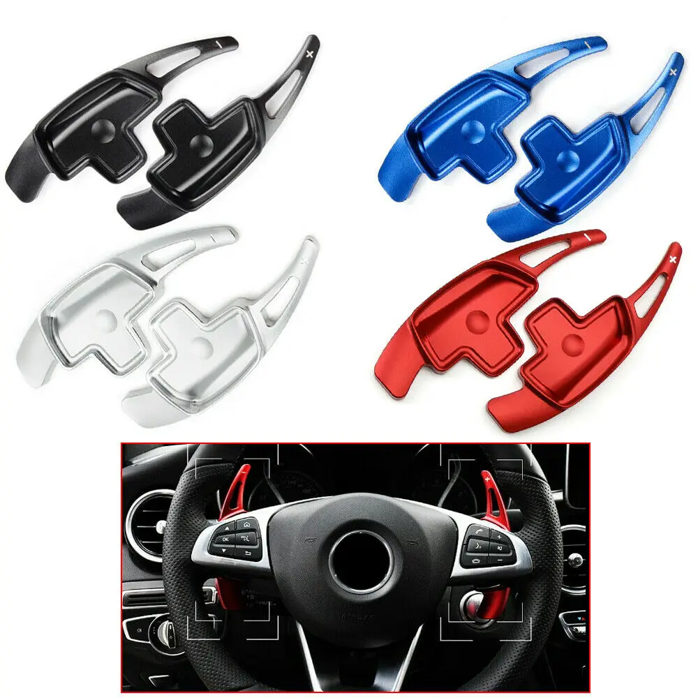 

Алюминиевое весло рулевого колеса для Mercedes Benz A B C E GLE Class W176 W205 W246 C117 W218, 2 шт.