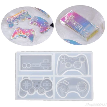 

4-Styles Game Consoles Handle Pendant Silicone Resin Mold Game Controller Cake Fondant Mold Making Tools S29 20 dropshipping