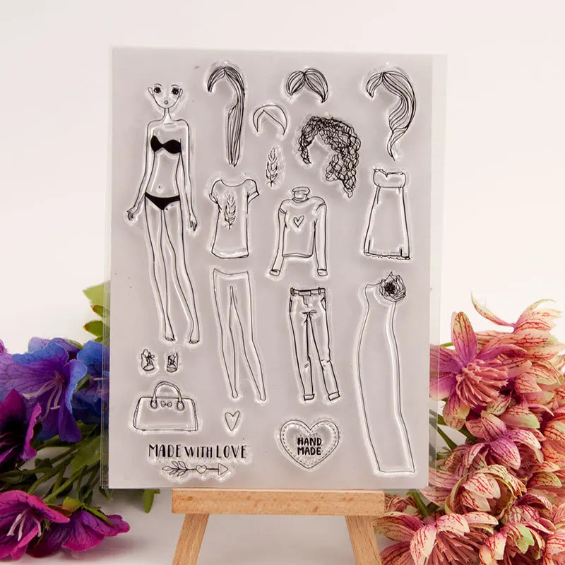 

Cloth Skirts Transparent Clear Stamp for DIY Scrapbooking/Card Making