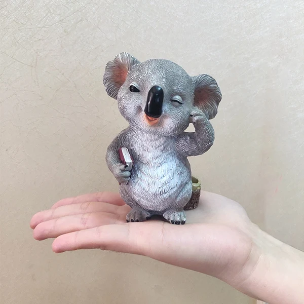 Cute Koala Figurines Animal Statues Resin Glasses Stand Pencil Sunglasses Holder Container Desktop Home Decor Creative Gifts Figurines Miniatures Aliexpress