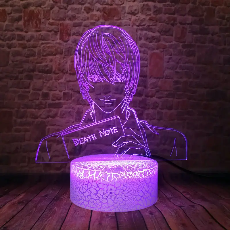 Крутой 3D иллюзионный светодиодный светильник для рабочего стола красочный