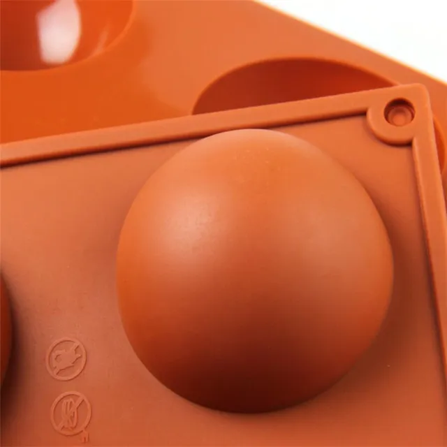 Félteke Alakú Szilikon 6/15/24 Lyukak Élelmiszer -Minőségű Sütő Kiegészítők Csokoládé Cukorka Penész Sütemények Konyhai Eszközök - Image 6