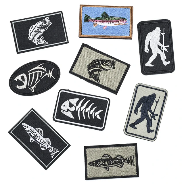 Embroidered Fishing Patches - Home & Garden - AliExpress